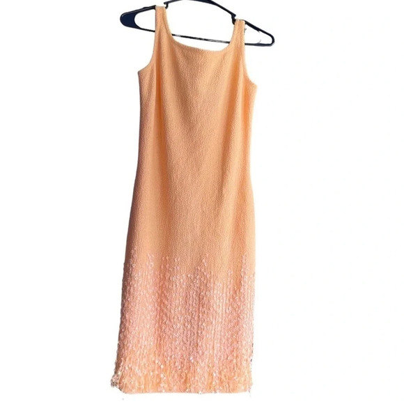 Dresses & Skirts - Knitted Mini Sleeveless Peach Color Dress Size Small